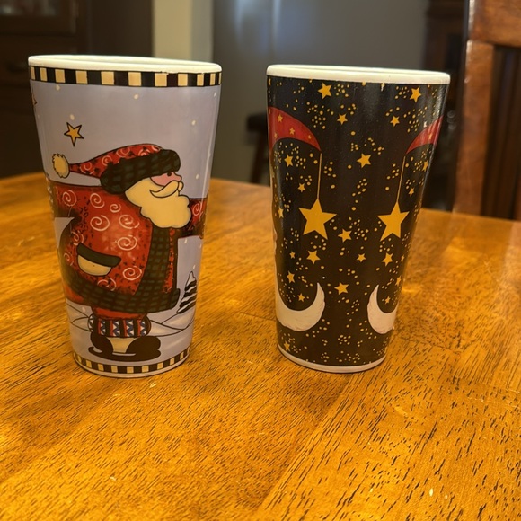 (2) unused Four Star Christmas mugs. 12oz. - Picture 2 of 6